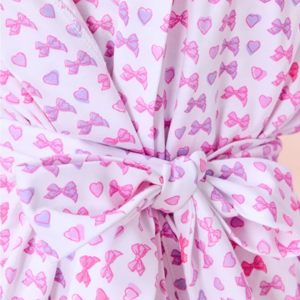LoveShackFancy x Roller Rabbit Disco Bow Blake Robe - Picture 3 of 8